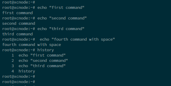 How to hide Linux command line history